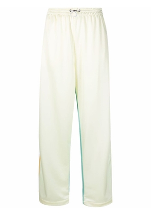 Khrisjoy contrasting panel-detail trousers - Yellow