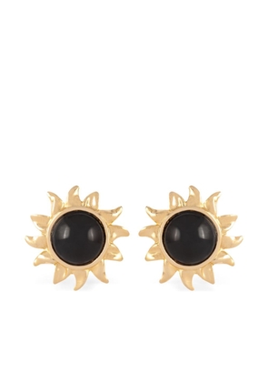 Susan Caplan Vintage 1980s Vintage Sun clip-on earrings - Gold