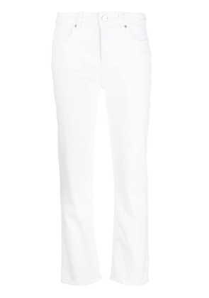 PAIGE mid-rise cropped slim jeans - White