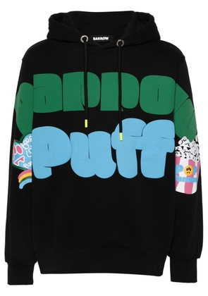 BARROW logo-print cotton hoodie - Black