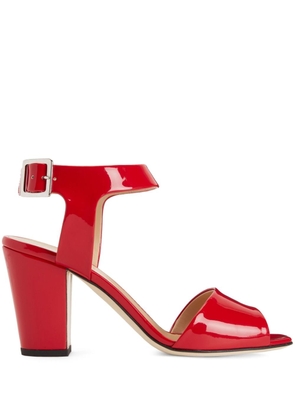 Giuseppe Zanotti Emmanuelle 80mm leather sandals - Red
