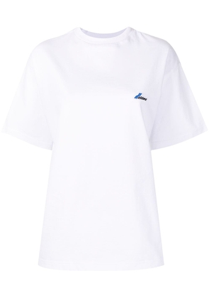 We11done logo-patch short-sleeve T-shirt - White