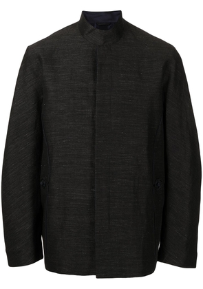 SHIATZY CHEN mandarin-collar wool-blend jacket - Grey