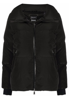 Herno cropped padded short jacket - Black