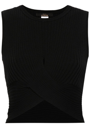 TWINSET crossover sleeveless top - Black
