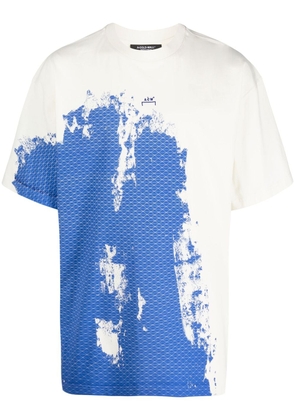 A-COLD-WALL* Brushstroke abstrast-print short-sleeved T-shirt - White