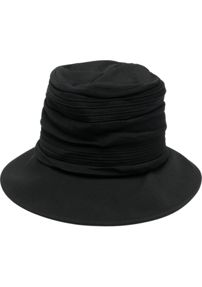 Y's textured-wool bucket hat - Black