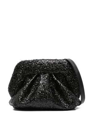 Themoirè Gea Sparkling clutch bag - Black
