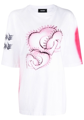 We11done graphic-print cotton T-shirt - White