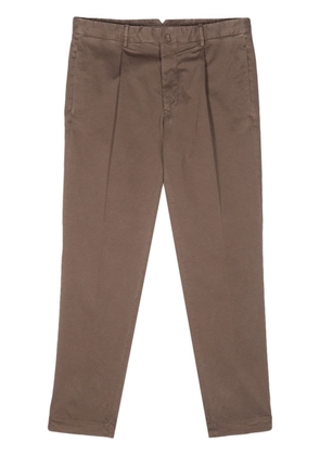 Dell'oglio tapered cotton chino trousers - Brown