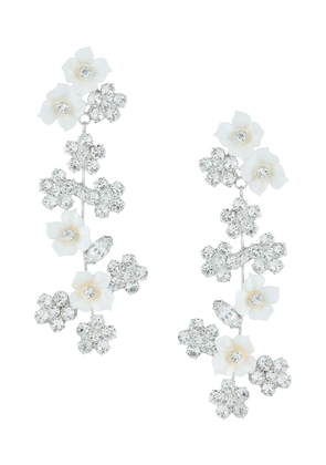 Jennifer Behr Delphine floral earrings - Silver