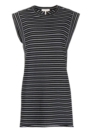 rag & bone stripe-print organic-cotton dress - Black