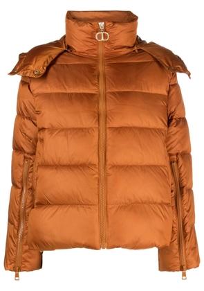 TWINSET hooded padded jacket - Brown