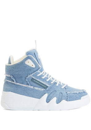 Giuseppe Zanotti denim high-top sneakers - Blue