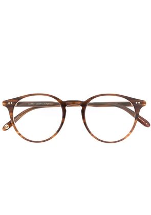 Garrett Leight round shape glasses - Brown