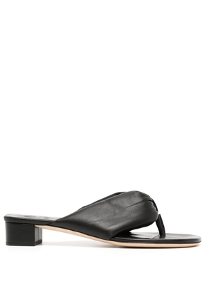 STAUD Dahlia 25mm leather sandals - Black