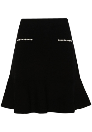 LIU JO logo-plaque knitted skirt - Black