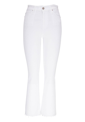 AG Jeans slightly-flared high-waisted jeans - White