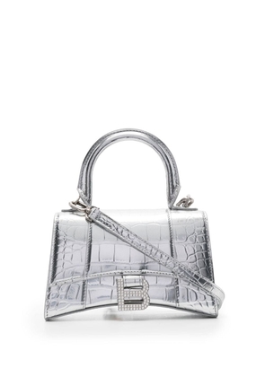 Balenciaga Hourglass XS top-handle bag - Silver