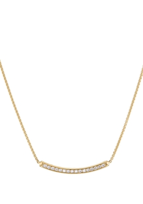 David Yurman 18kt yellow gold Petite Pavé Bar diamond necklace
