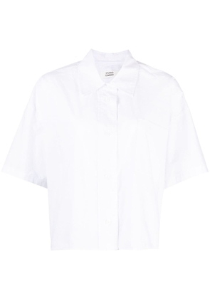 STUDIO TOMBOY patch-pocket cropped shirt - White