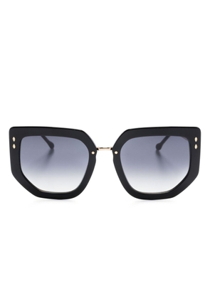 Isabel Marant Eyewear geometric-frame sunglasses - Black