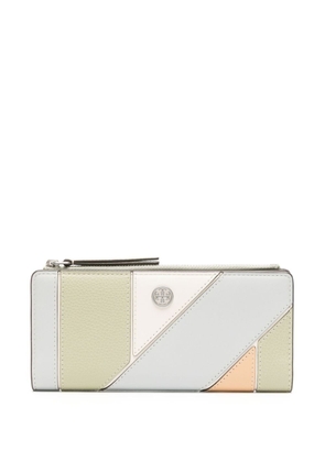 Tory Burch double-T leather wallet - Green