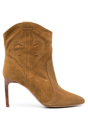 Ba&Sh Caitlin 85mm suede boots - Brown