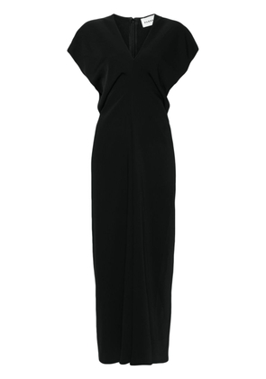 P.A.R.O.S.H. draped cady maxi dress - Black