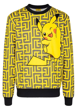Balmain x Pokémon all-over printed sweatshirt - Black