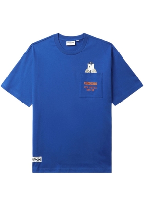 CHOCOOLATE Chocoo Bear cotton T-shirt - Blue