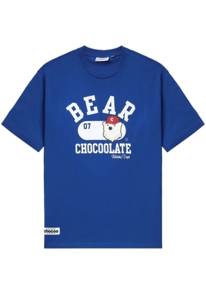 CHOCOOLATE Chocoo Bear cotton T-shirt - Blue