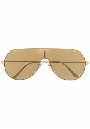 Cartier Eyewear tinted pilot-frame sunglasses - Gold