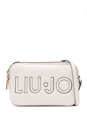 LIU JO embossed-logo crossbody bag - Neutrals