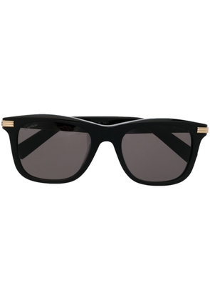 Cartier Eyewear gold-detail square-frame sunglasses - Black