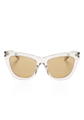 Saint Laurent Eyewear SL214 Kate cat-eye sunglasses - Neutrals