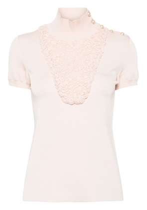 CHANEL Pre-Owned 2000s panelled knitted top - Neutrals