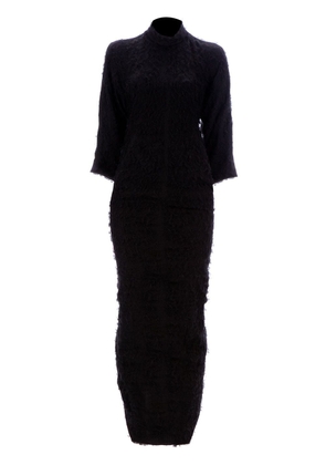 Rick Owens textured maxi dress - Black