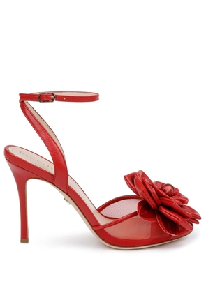 Dee Ocleppo England appliquéd leather sandals - Red