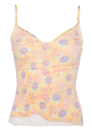 CHANEL Pre-Owned 2003 floral camisole top - Multicolour