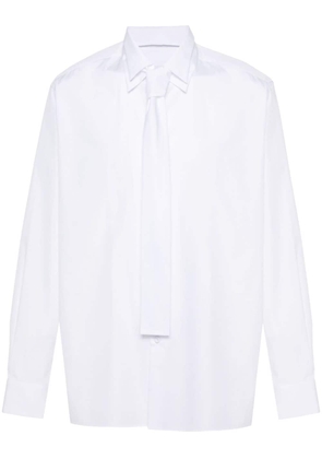 Prada layered-collar poplin shirt - White