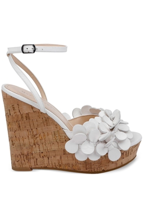 Dee Ocleppo Madrid leather wedge sandals - White