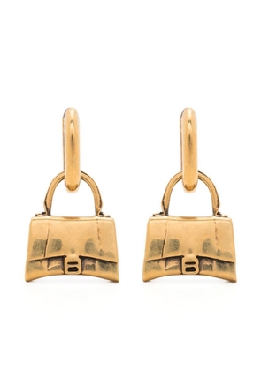 Balenciaga tote-bag earrings - Gold
