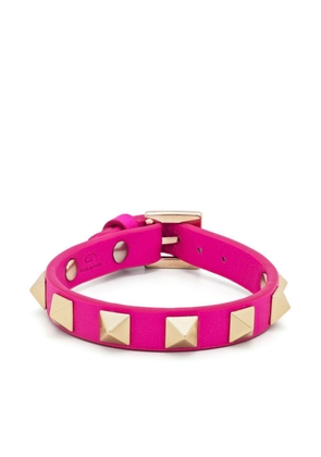 Valentino Garavani Rockstud leather bracelet - Pink