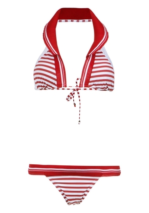 Amir Slama printed halterneck bikini set - Red