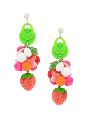 Amir Slama strawberry earrings - Multicolour