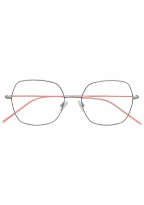 BOSS oversize-frame glasses - Silver
