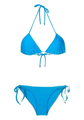 Amir Slama self-tie triangle bikini - Blue