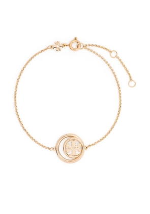 Tory Burch Double T-charm polished bracelet - Gold
