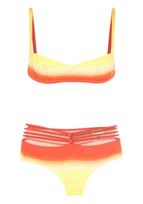 Amir Slama printed bikini set - Orange